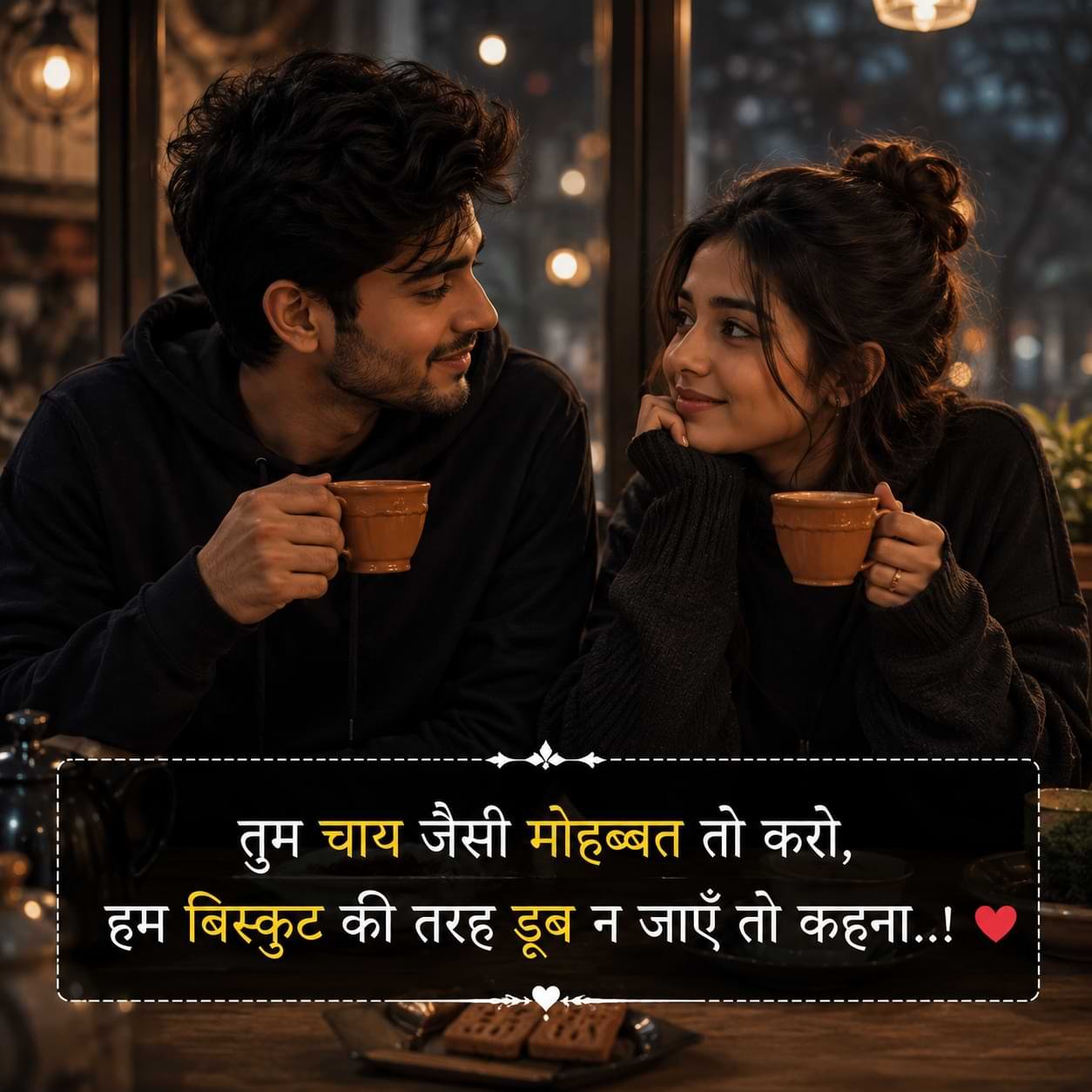 romantic couple shayari
